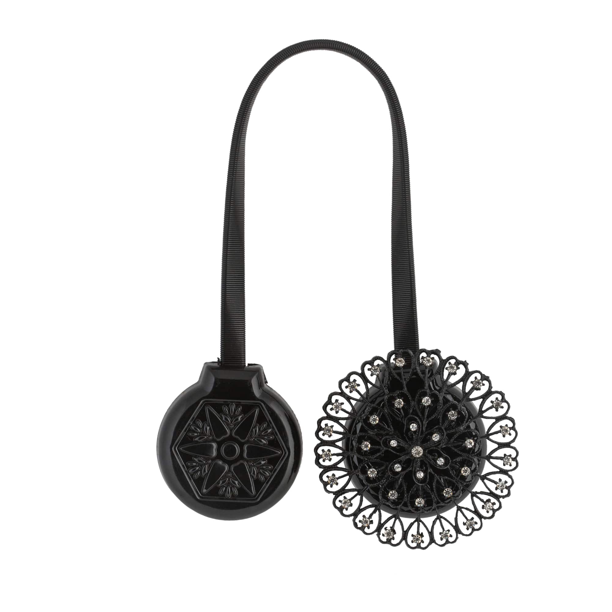 Simplify Black Magnetic Curtain Tie Back